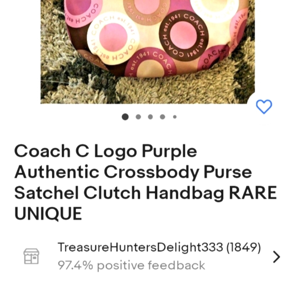 Rare coach pocketbook